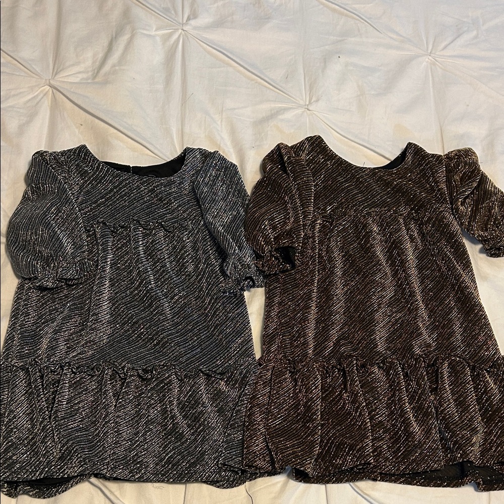 Kids Dress Set - Bronze and Silver
